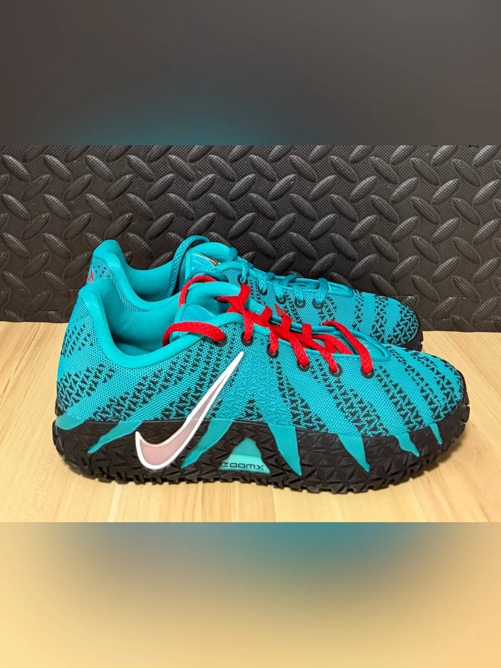 Nike Ja 3 GS Scratch 3.0 Turbo Green University Red IB4773-300 Youth Size 5.5Y